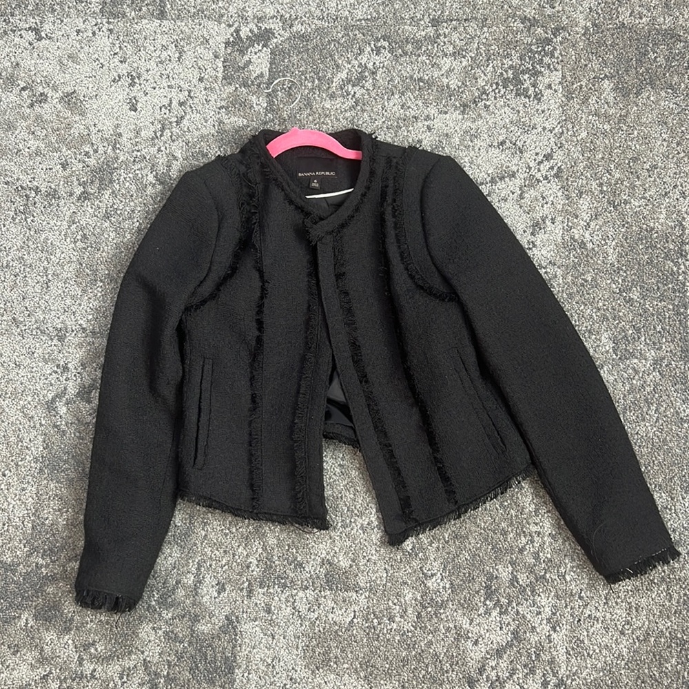 Banana republic tweed blazer Size 6